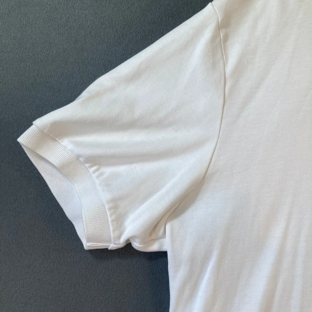 Polo Ralph Lauren Mens Large White Short Sleeve Pony Logo Jersey Polo Shirt
